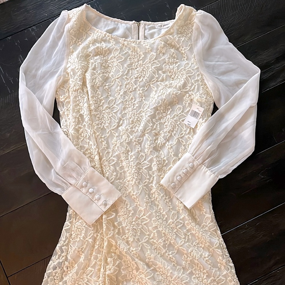 NWT Blu Pepper lace dress